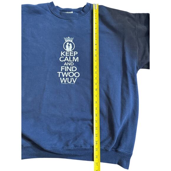 VTG RARE Princess Bride Ltd Find Twoo Wuv Original Hanes Crewneck sweatshirt L - Picture 7 of 11